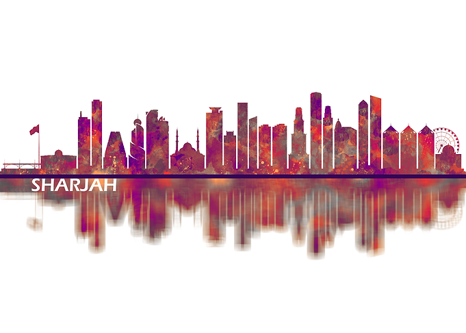 Sharjah UAE Skyline