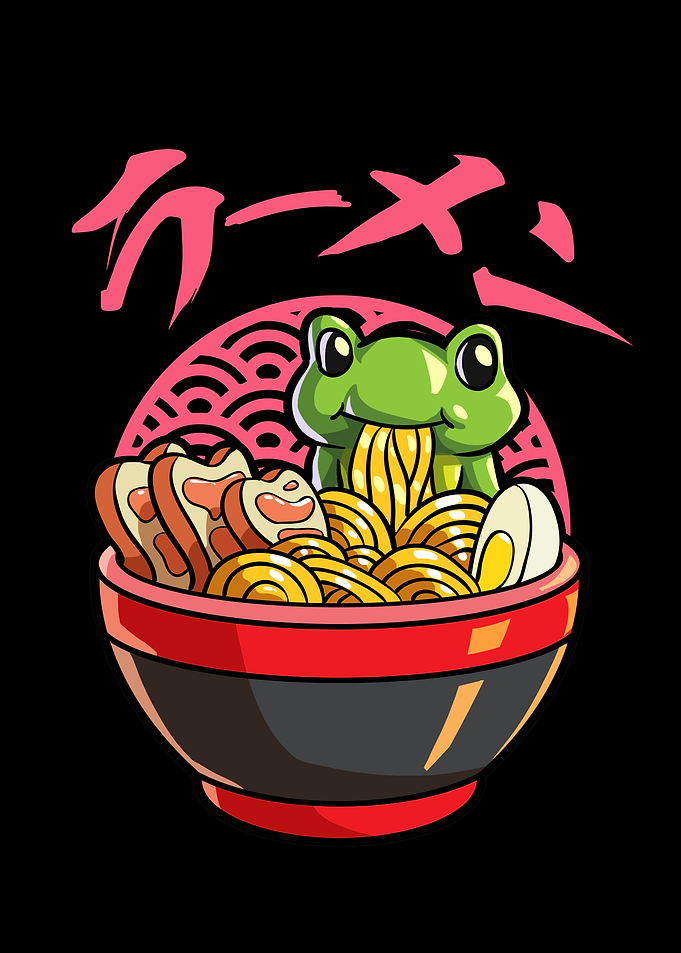 Kawaii Anime Frog Ramen