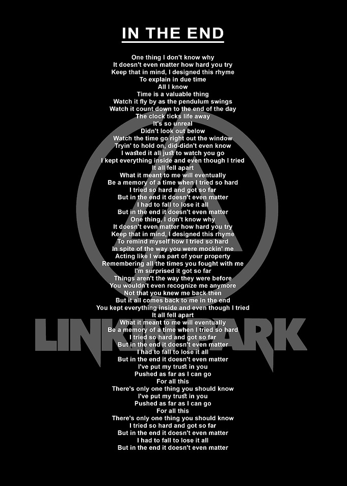 Lyric linkin park