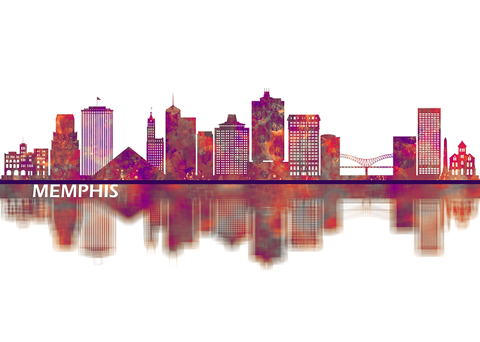 Memphis Tennessee Skyline