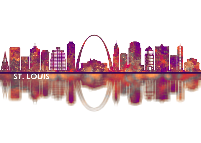 St Louis Missouri Skyline