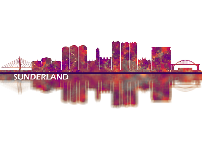 Sunderland England Skyline
