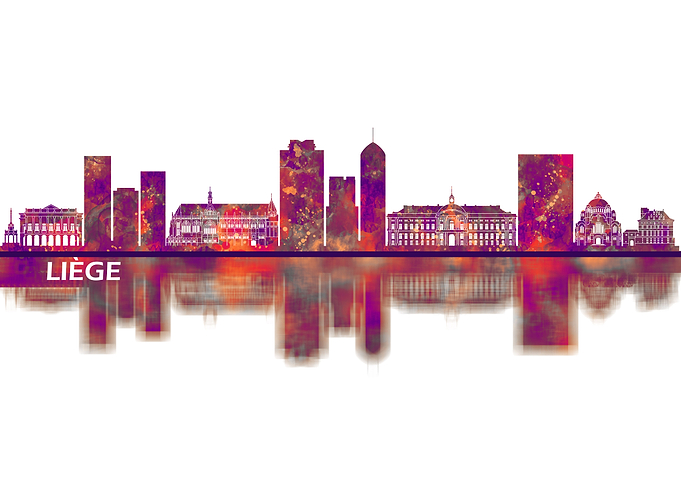 Liege Belgium Skyline