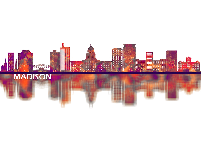 Madison Wisconsin Skyline