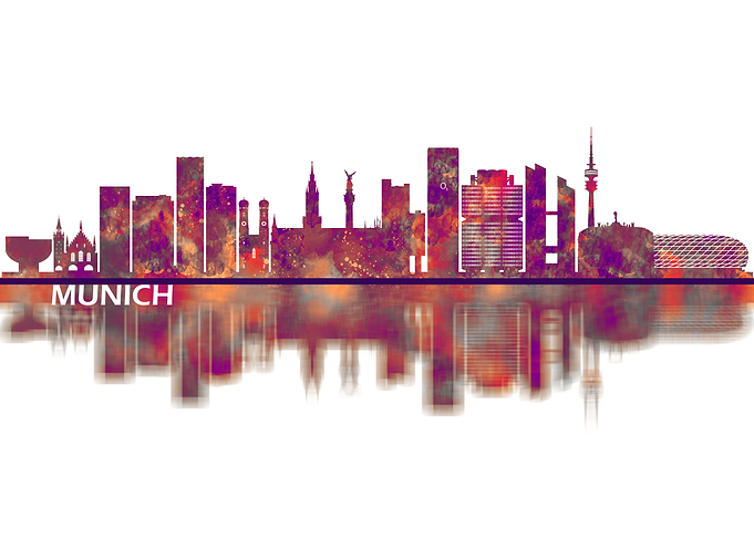 Munich Germany Skyline