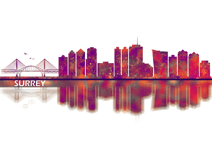 Surrey Canada Skyline