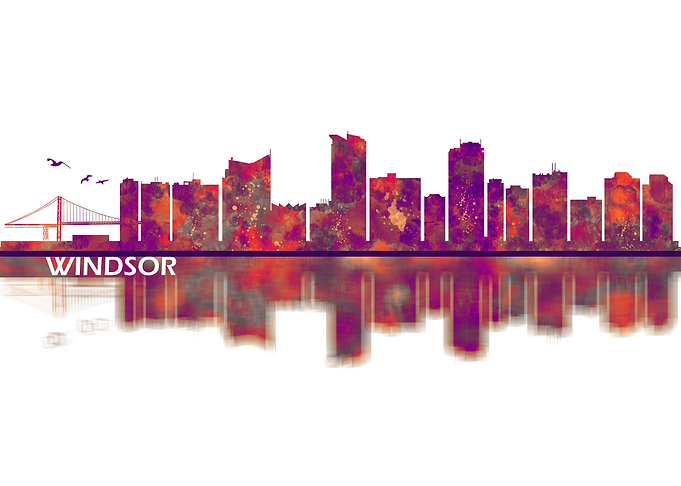 Windsor Canada Skyline