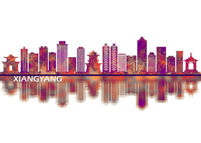 Xiangyang China Skyline