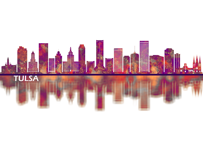 Tulsa Oklahoma Skyline