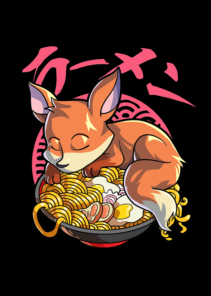Kawaii Anime Fox Ramen