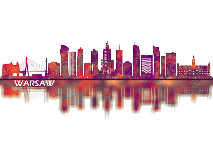 Warsaw Poland Skyline