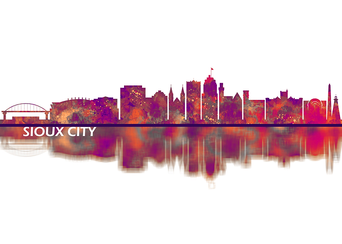 Sioux City Iowa Skyline