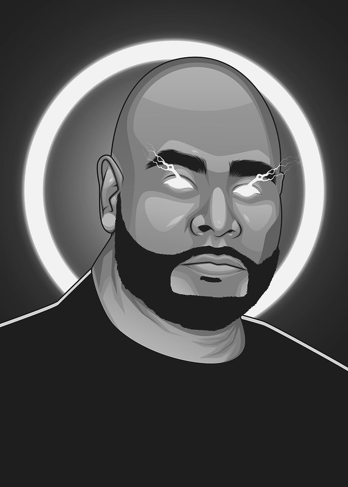 Fat Joe Grayscale