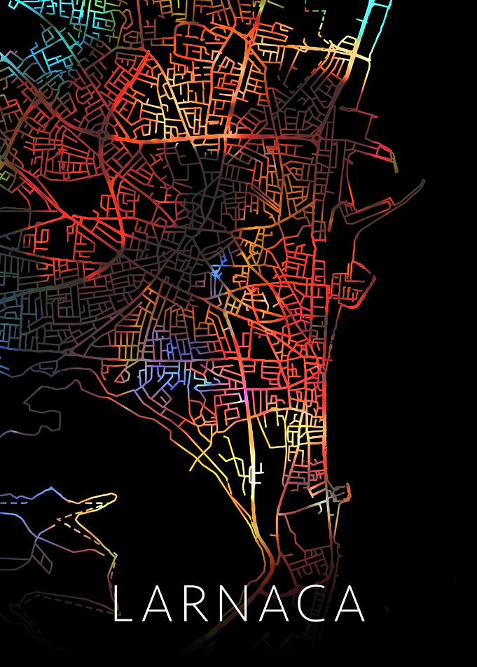 Larnaca Cyprus Dark Mode