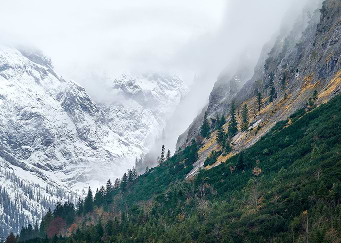 Contrast of Mountains