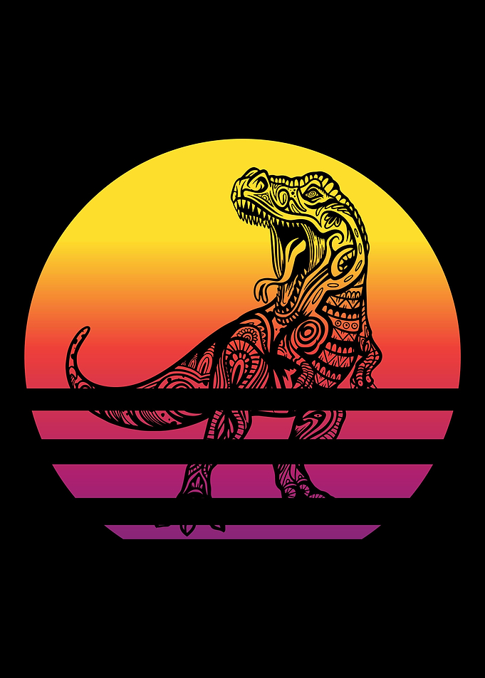 Dinosaur Retro Vintage