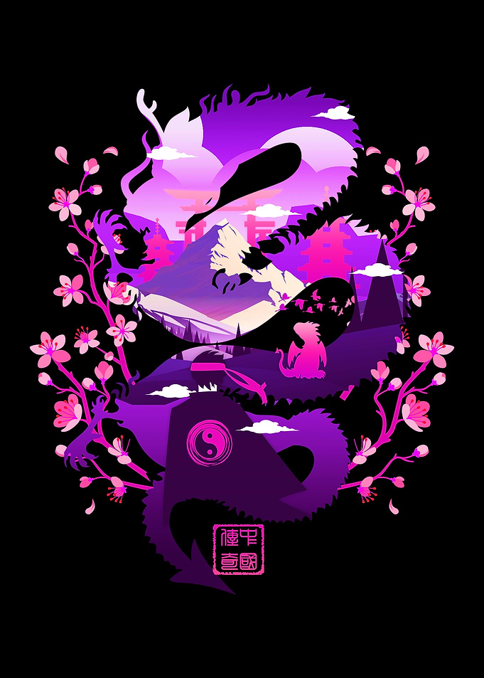 The Shining Purple Dragon