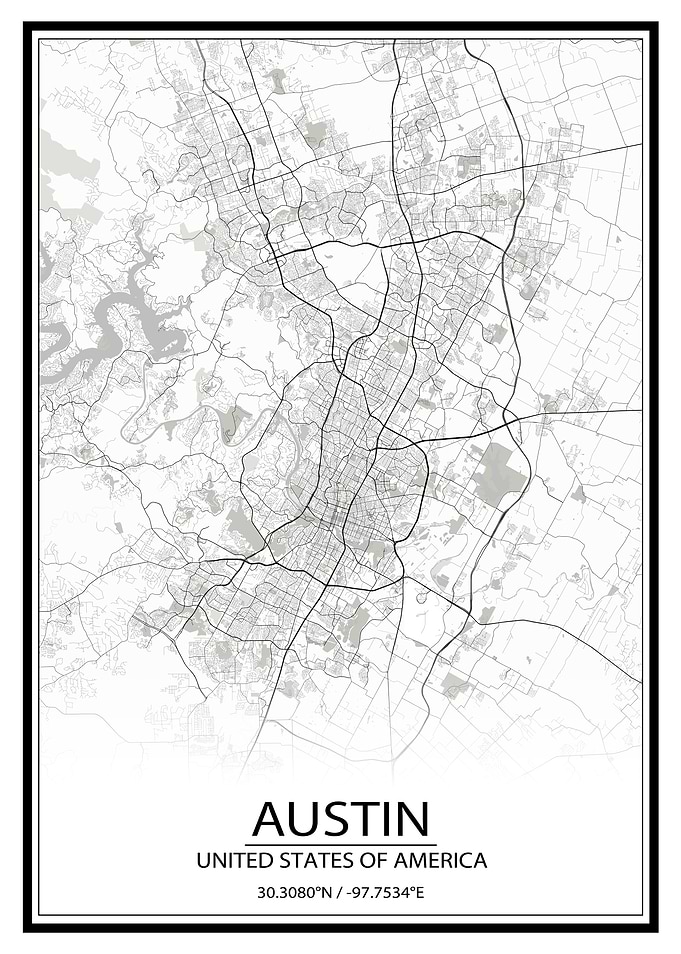 Austin White Map