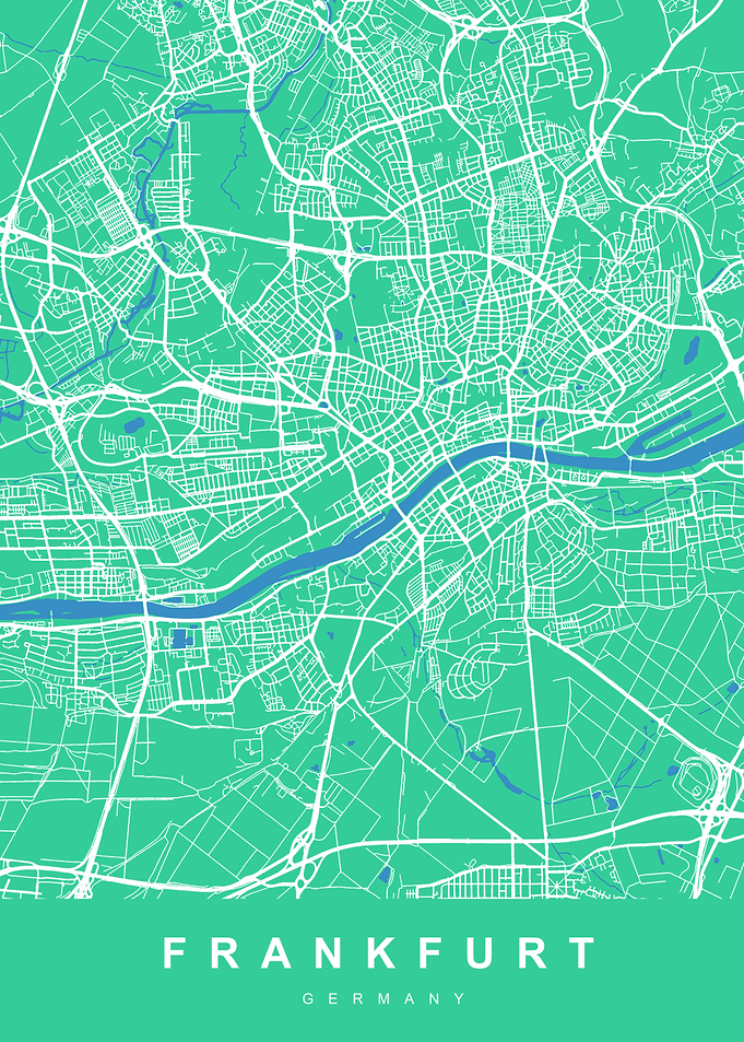 FRANKFURT City Map Germany