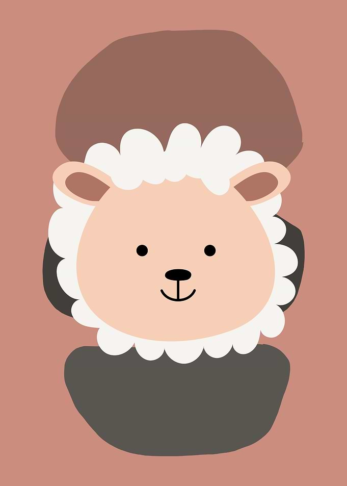 Cute Abstract Sheep