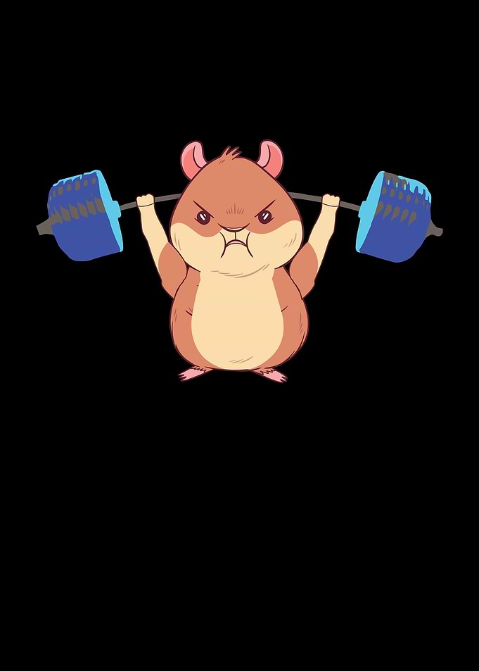 Weightlifter hamster