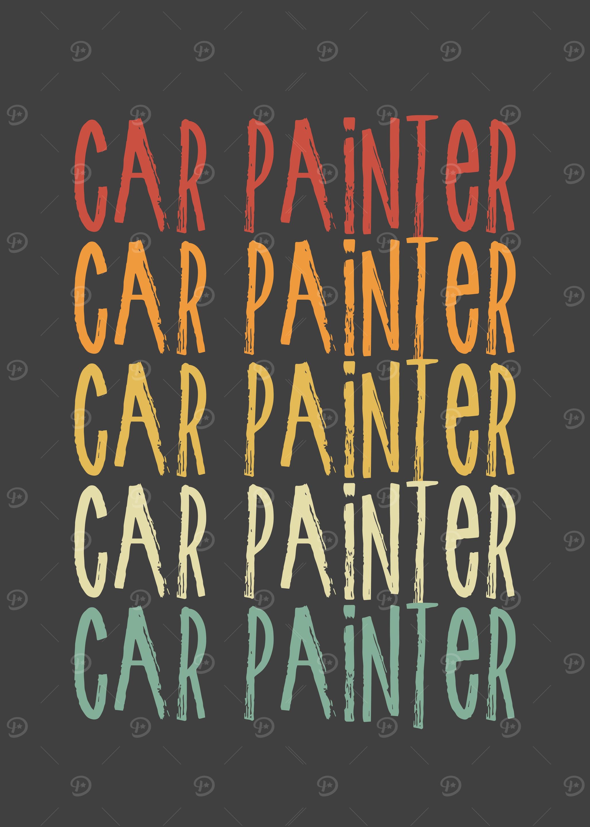 Colorful car painter