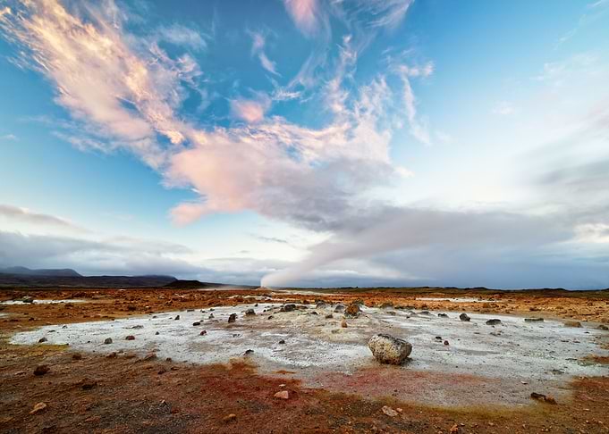 Iceland geothermal area