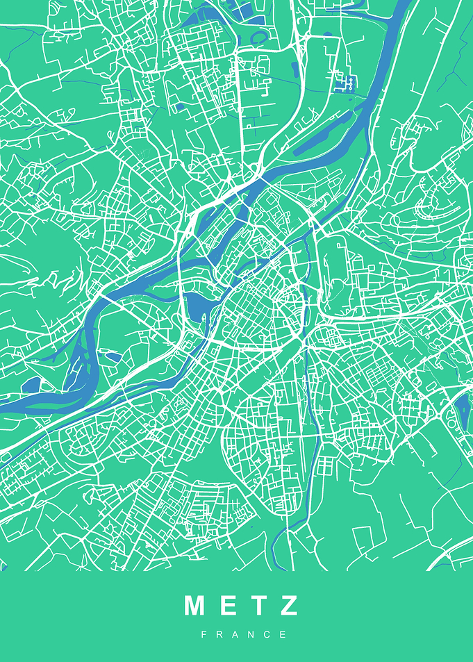 METZ City Map France