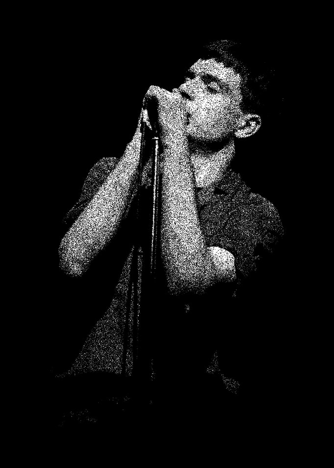 Ian Curtis Black and White