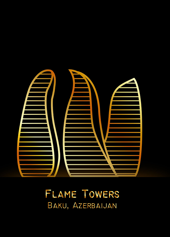 Flame towers Baku