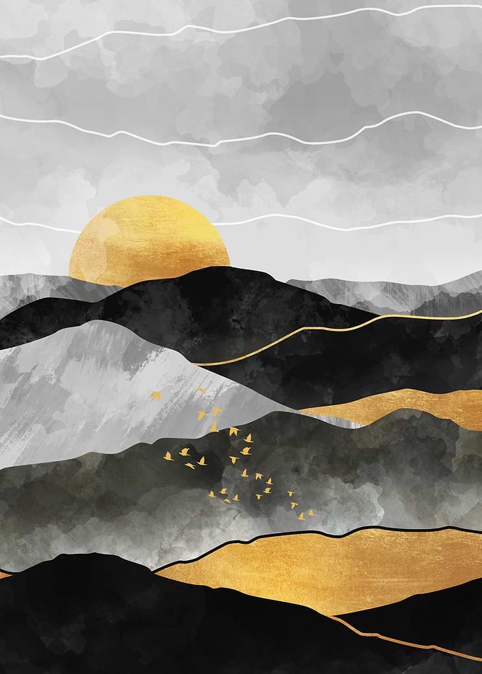 Gold and Grey Peaks