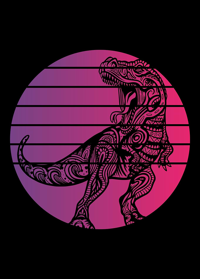Dinosaur Retro Vintage