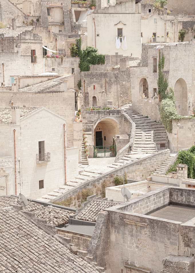 Matera old town Italy long