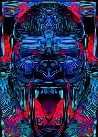Gorilla Cyber Poster