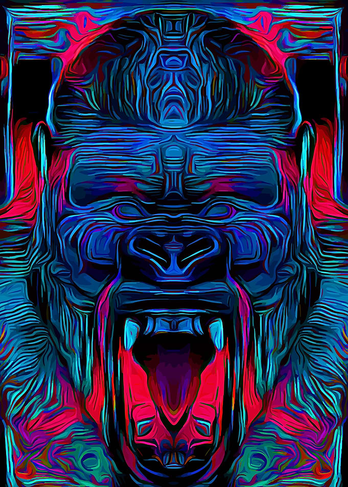 Gorilla Cyber Poster