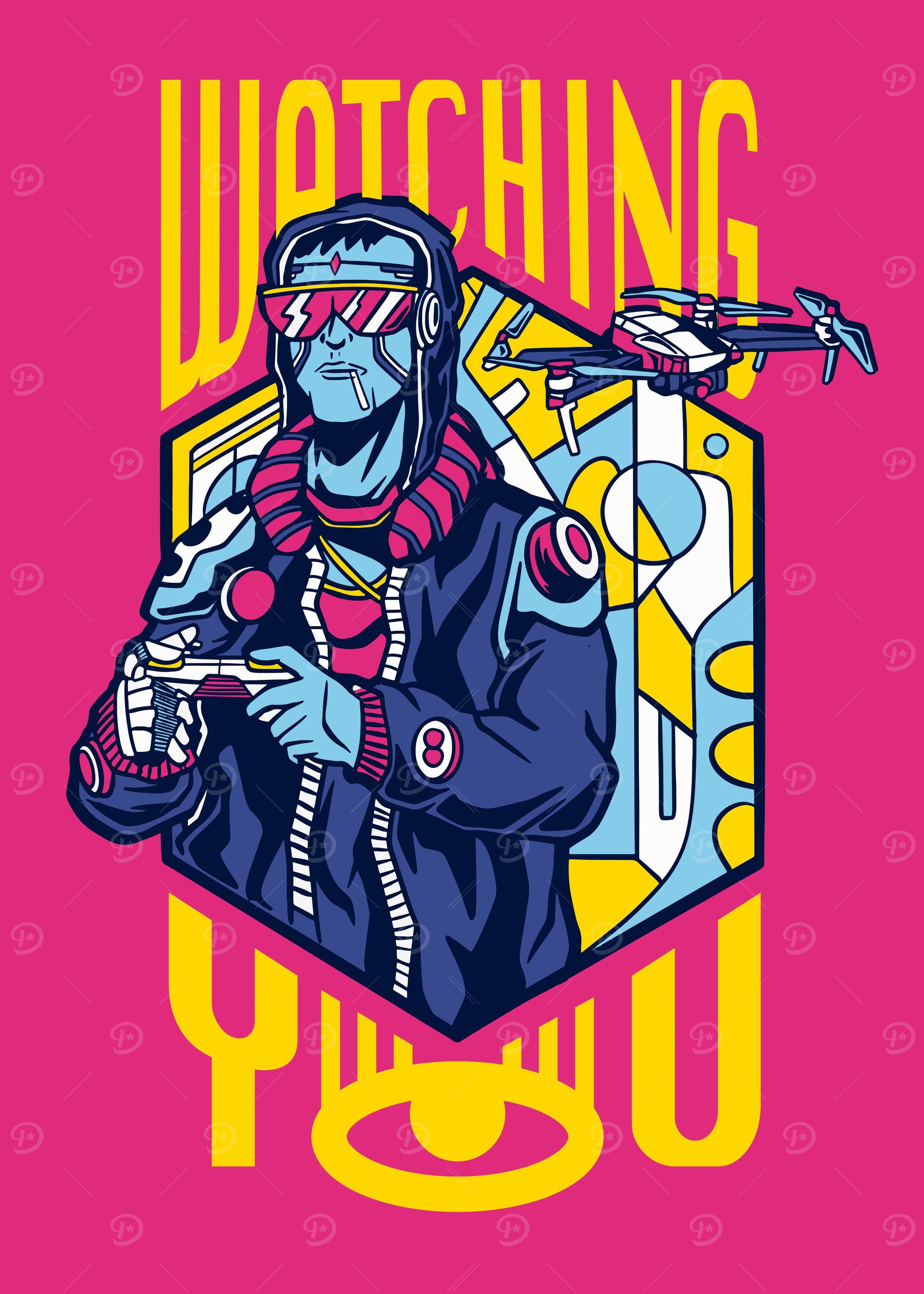 Drone pilot cyberpunk
