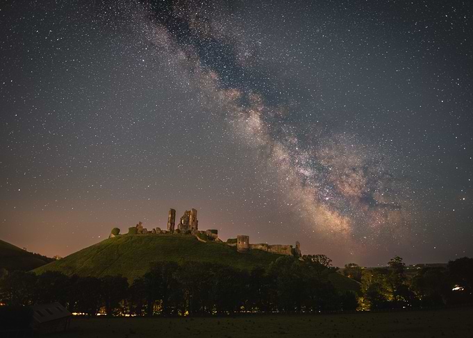 Corfe Castle Milky Way