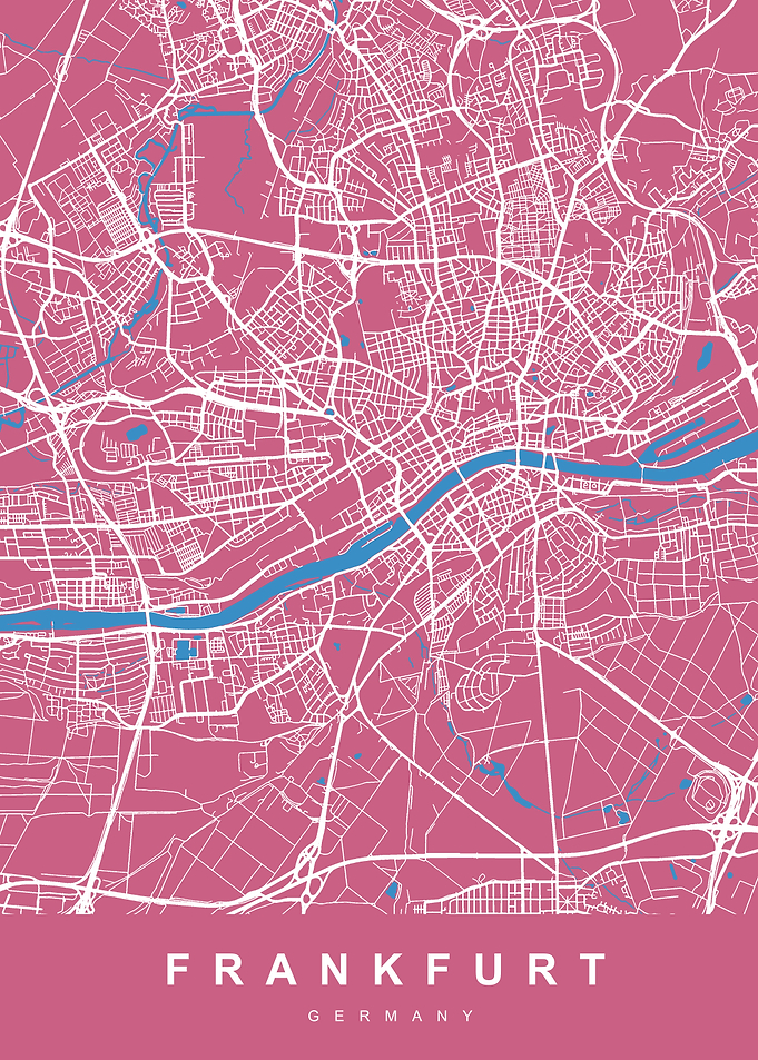 FRANKFURT City Map Germany