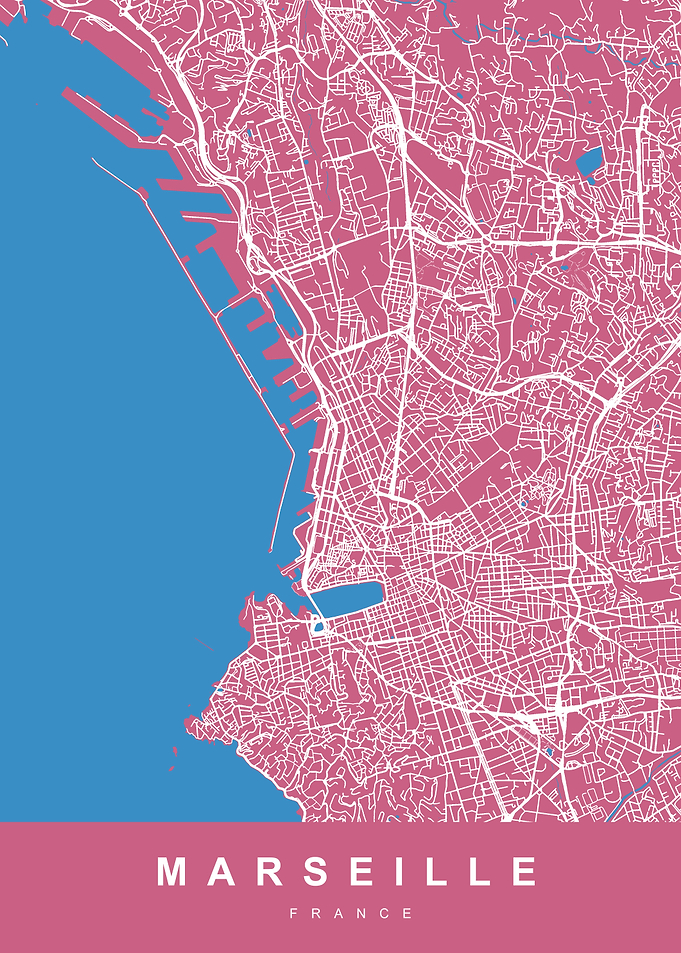 MARSEILLE City Map France