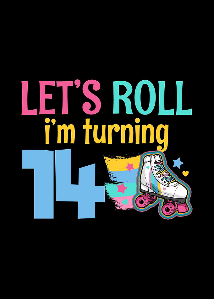 14th Birthday Roller Skate