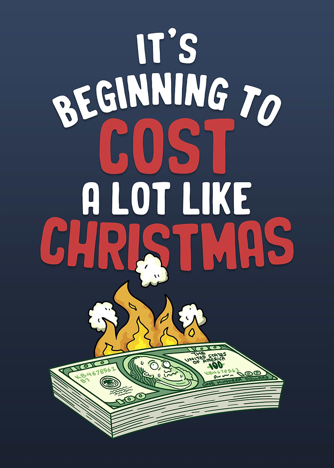 Christmas Money on Fire