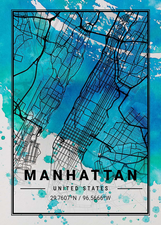 Manhattan Antlia Watercolo