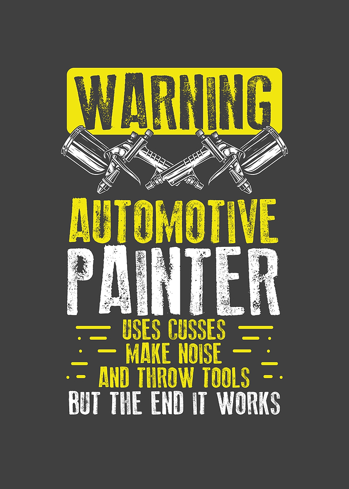 Warning car painter