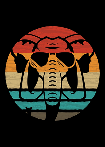 Elephant Retro Vintage