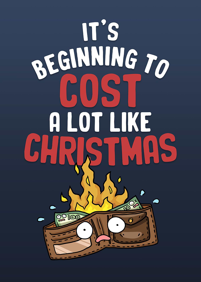 Christmas Wallet on Fire