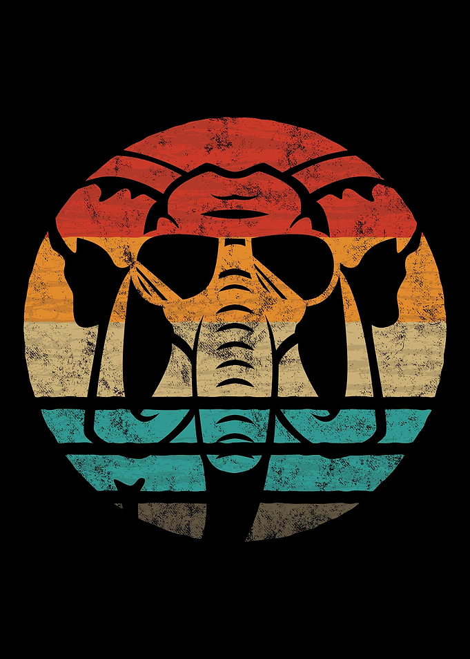 Elephant Retro Vintage
