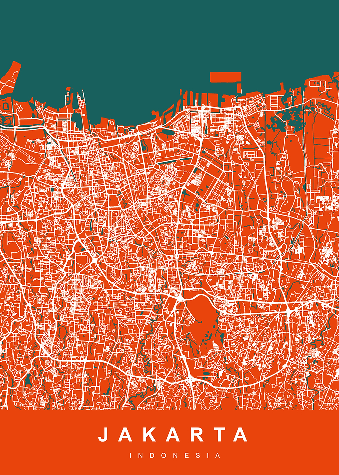 JAKARTA City Map Indonesia