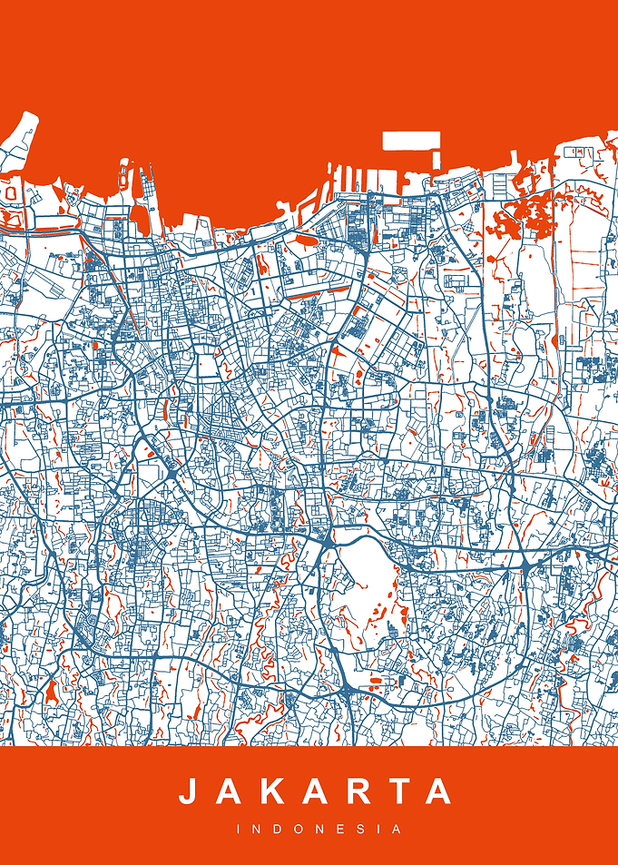 JAKARTA City Map Indonesia