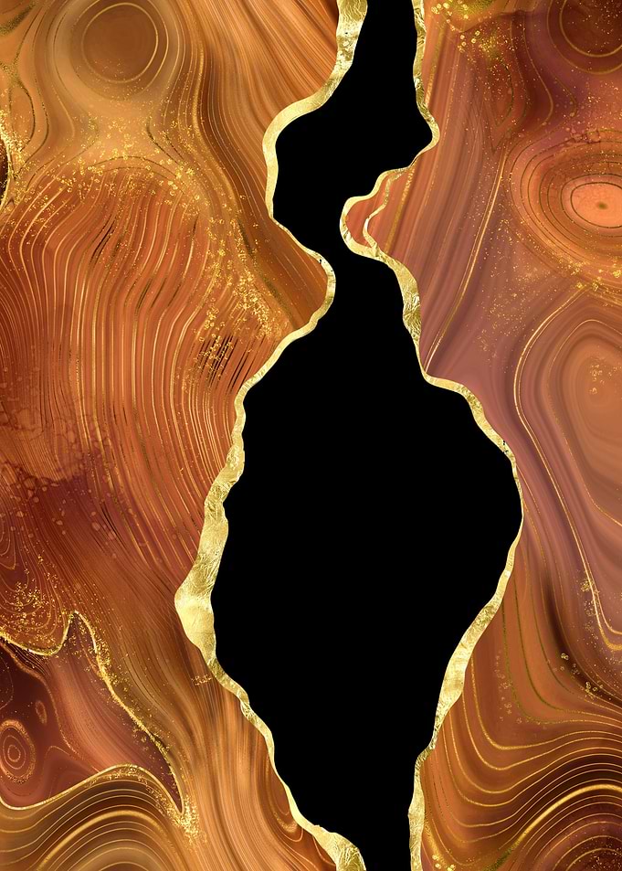 Orange Gold Agate Textu 04