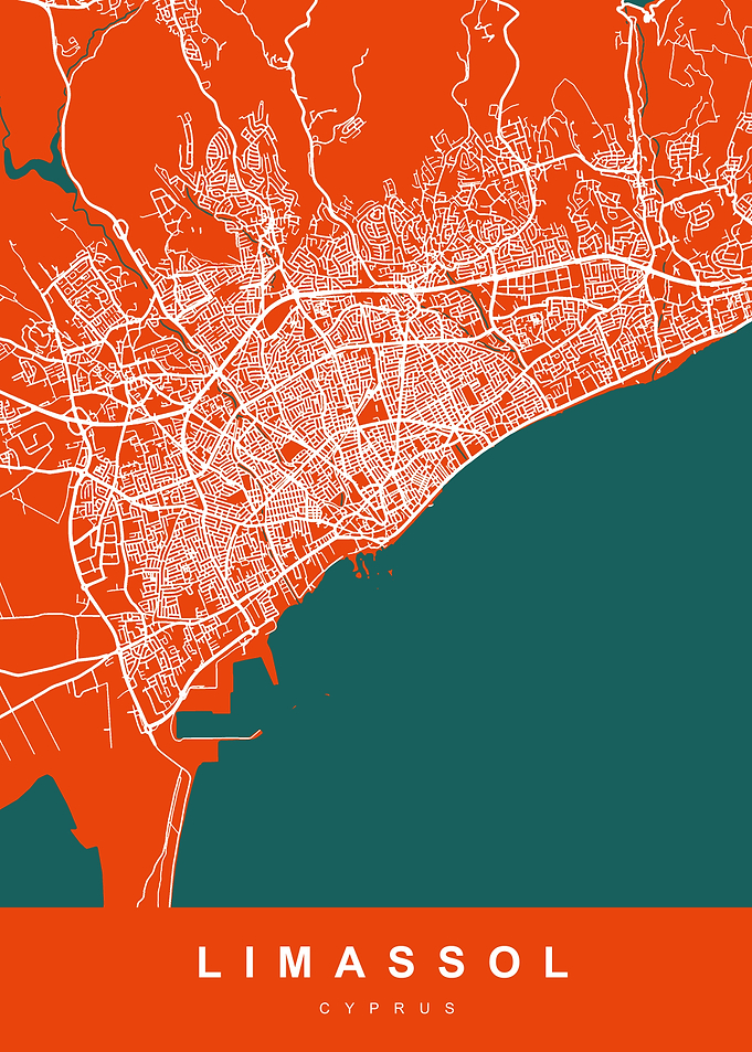 LIMASSOL Map CYPRUS